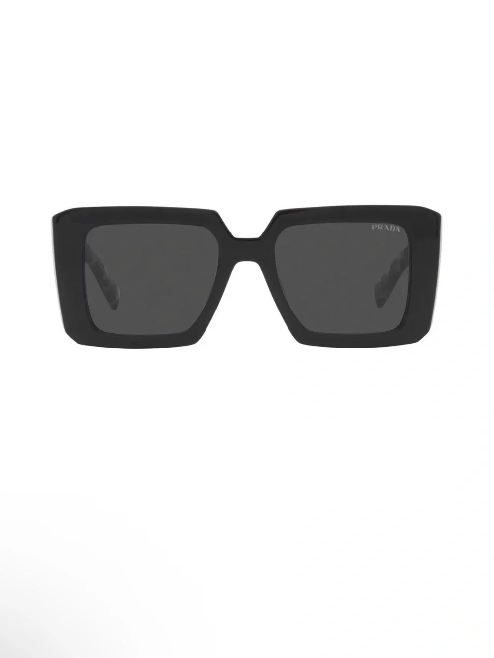 NEW Prada Black PR23YS SPR 23Y 1AB-5S0 Grey Lens Womens Square 51 Authentic $560 - Picture 3 of 6